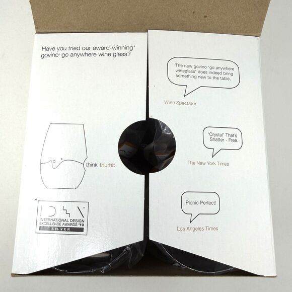 Set of 4 GOVINO Go Anywhere 16 oz Beer Glasses New in Package *Multiple Sets - Picture 7 of 9